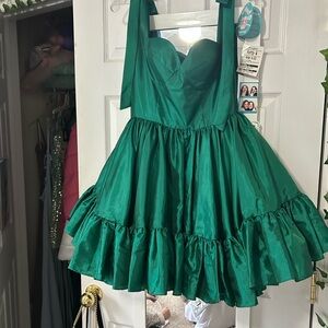 Sherri hill green hoco dress